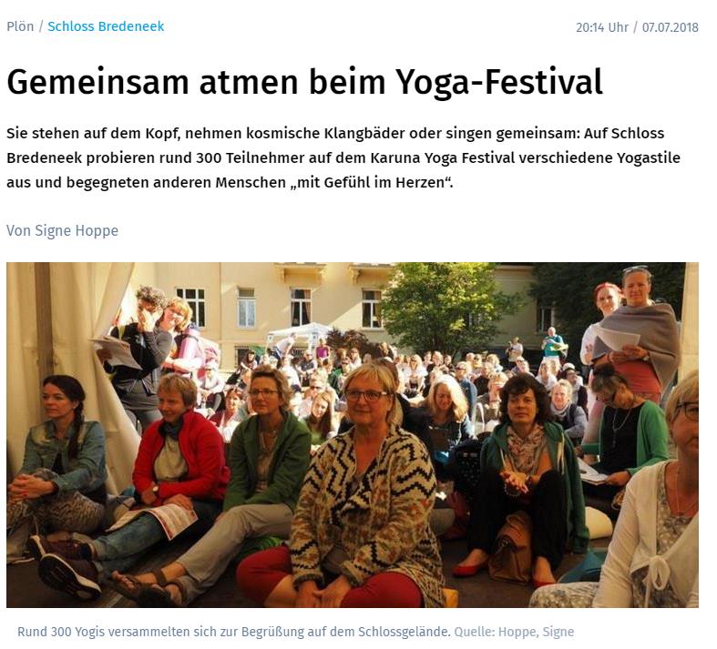Karuna Yoga Festival – ein voller Erfolg