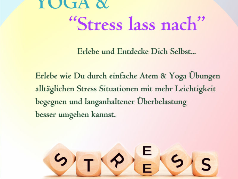 Stress lass nach – Workshop