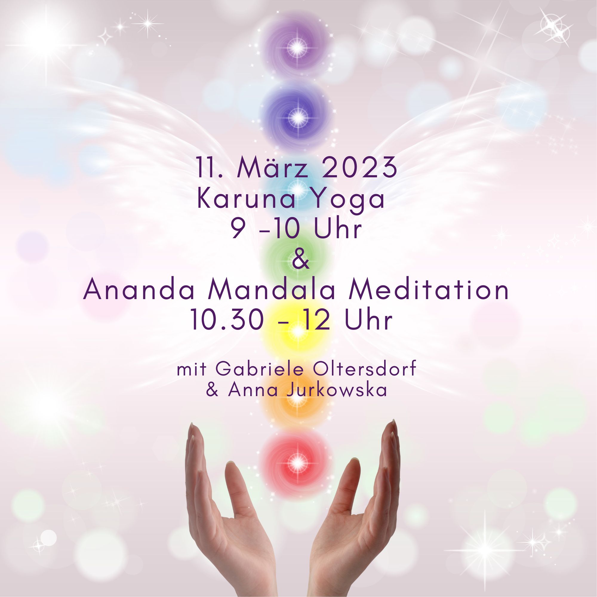 Samstag, der 11. März 10.30 Uhr: Ananda Mandala (Atem Meditation) mit Anna Jurkowska