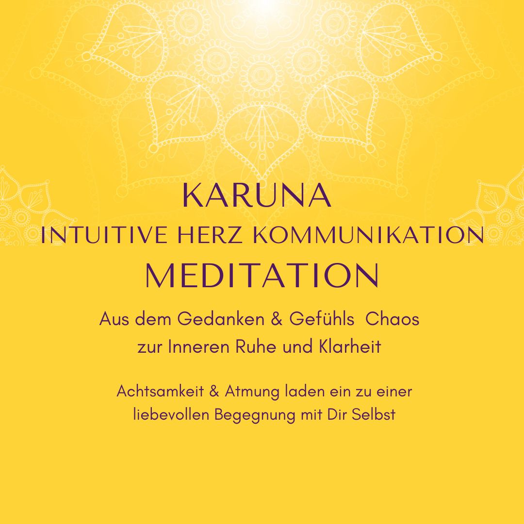 Intuitive Herz Meditation: Sonntag 2. April 2023: 9 – 10 Uhr