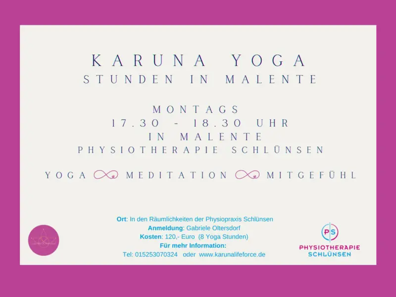 Karuna Yoga Stunden in Malente