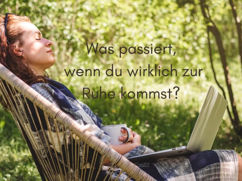 Wenn du aufhörst, dich zu treiben – und anfängst, dich zu spüren?