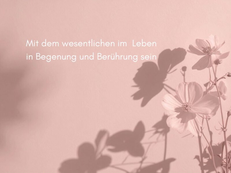 Das wesentliche im Leben