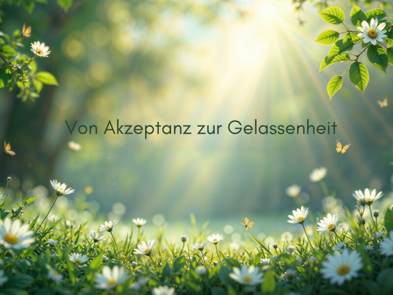 Von Akzeptanz zur Gelassenheit