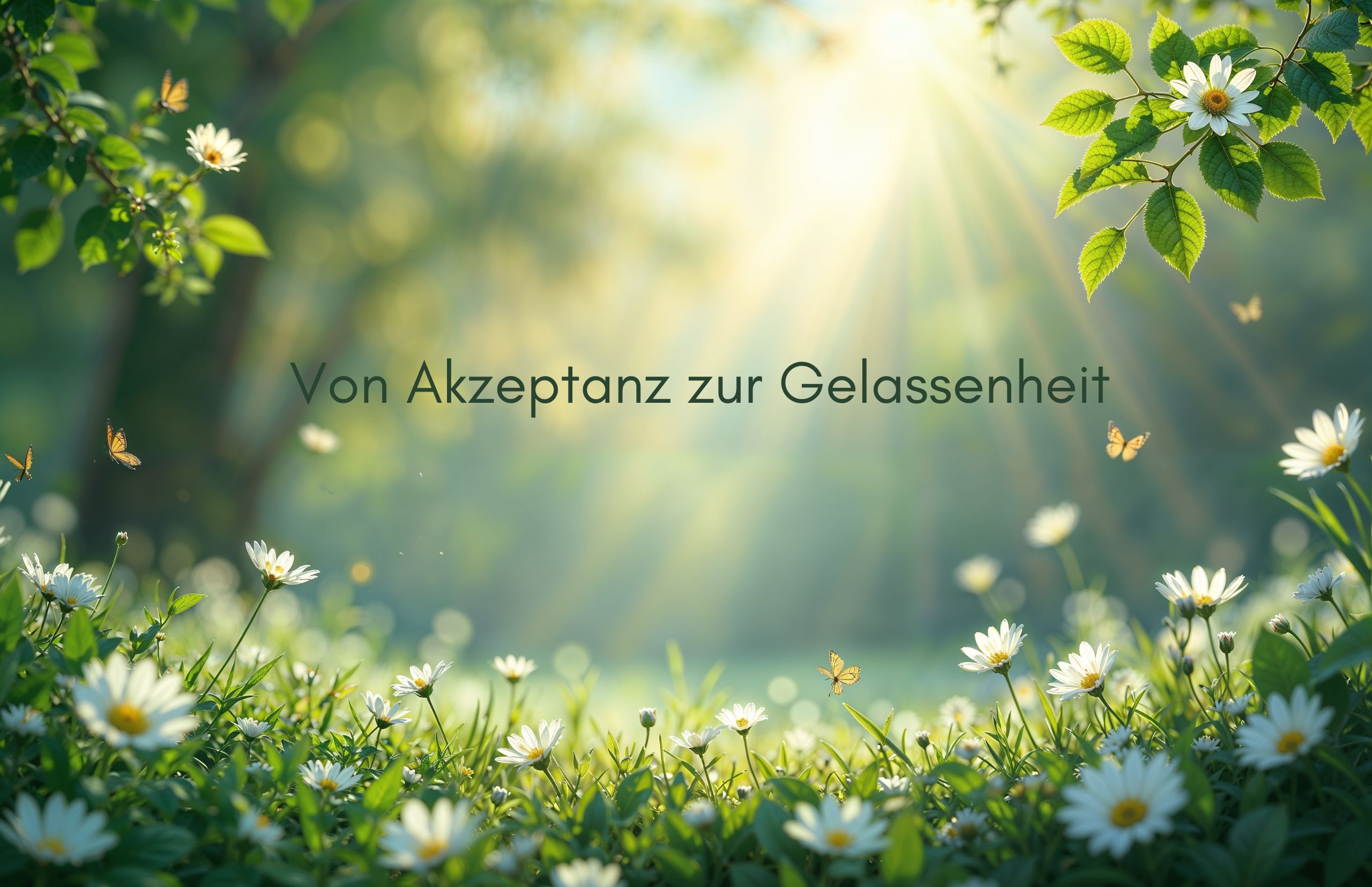 Von Akzeptanz zur Gelassenheit Von Akzeptanz zur Gelassenheit