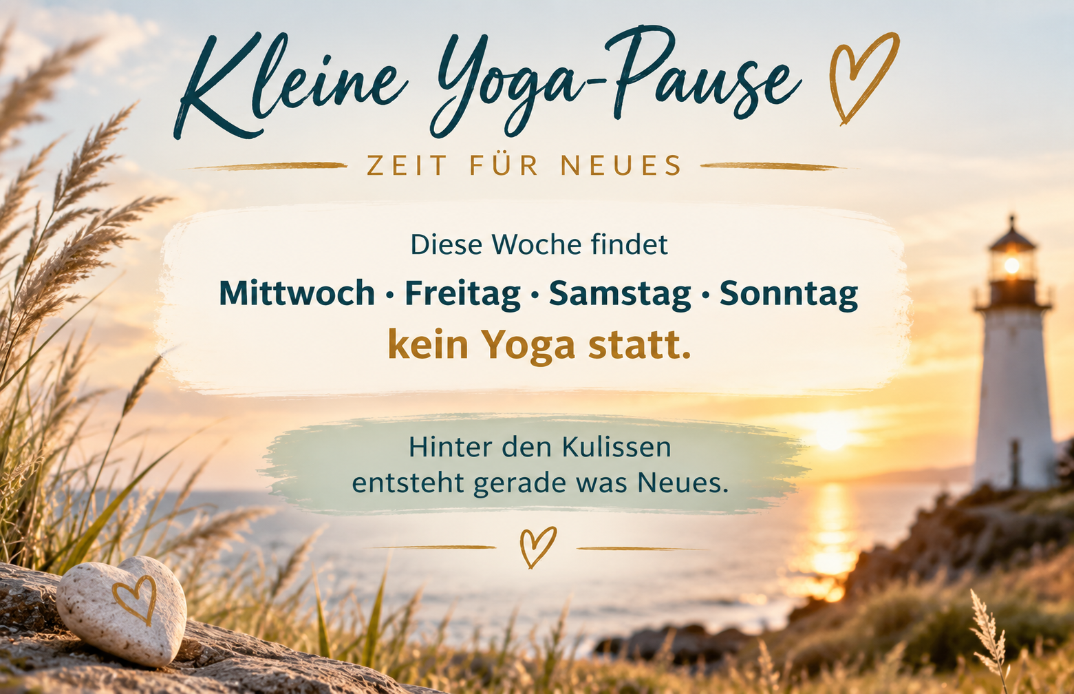 Kleine Pause fürs Herz