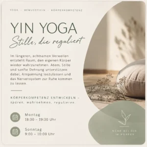 Yin Yoga bei Karuna Lifeforce