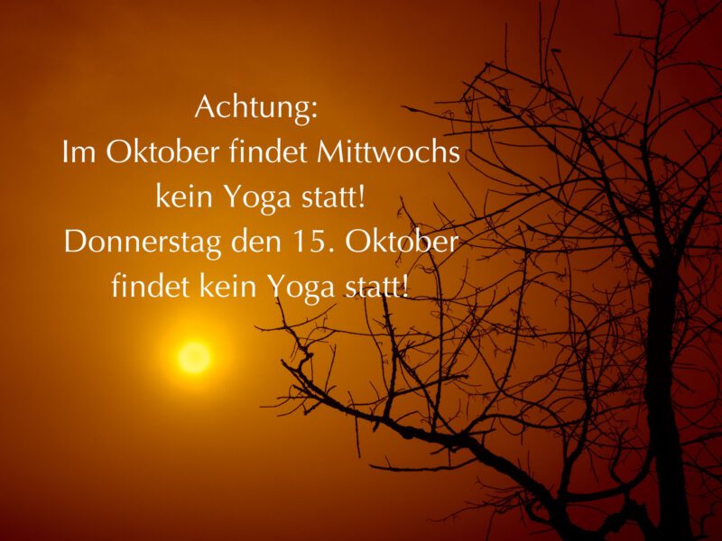 Ein bewegter Oktober liegt vor uns